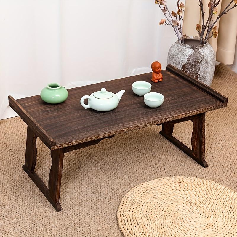 Product Introduction of Simple and modern Foldable Japanese-Style Low Table - Durable Paulownia Wood, Perfect for Meditation, Coffee & Bedside Use 7
