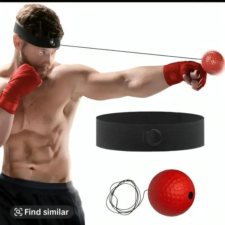 Boxing Ball, 1 Pcs Adjustable Boxing Reflex Ball, Portable Boxing Equipment, Suitable For Training Reaction Speed, Precision Strike Ability, Eye-Hand Coordination Ability