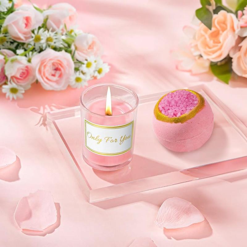 Birthday Pamper Gifts for Women, Relaxation Spa Bath Set for Friends Sister Bestie Women Coworkers Ladies Hamper Birthday Gifts Wellbeing Get Well Soon Gifts Body Care Pack 4