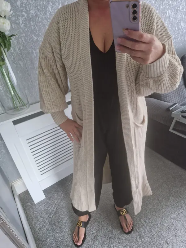 Balloon Sleeve Cardigan 3