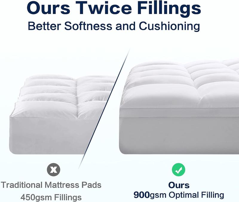 Hotel Quality Mattress Topper 10cm Deep Thick Single Double King Super King Soft mattress Topper Same day Shipping topper sale 3