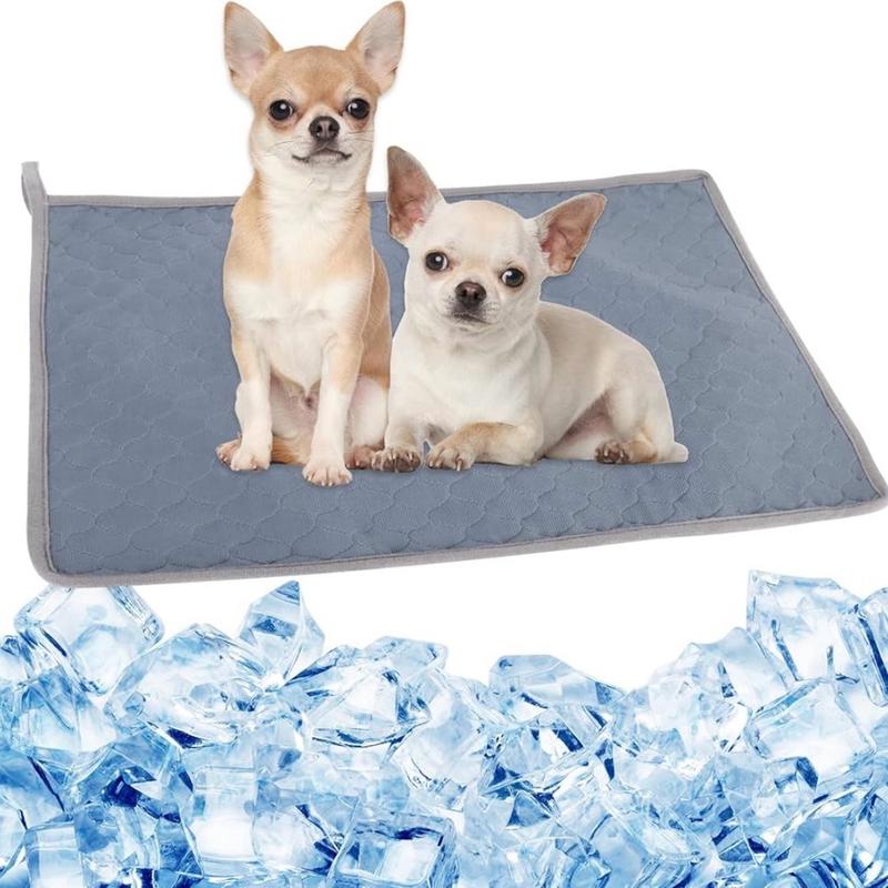 Pet Cooling Pad: crafted for your furry friend's comfort. Our Dog Ice Silk Bed Mat offers a washable and reusable solution, perfect for both outdoor adventures and indoor relaxation. Keep your pet cool and content, no matter the weather. 3