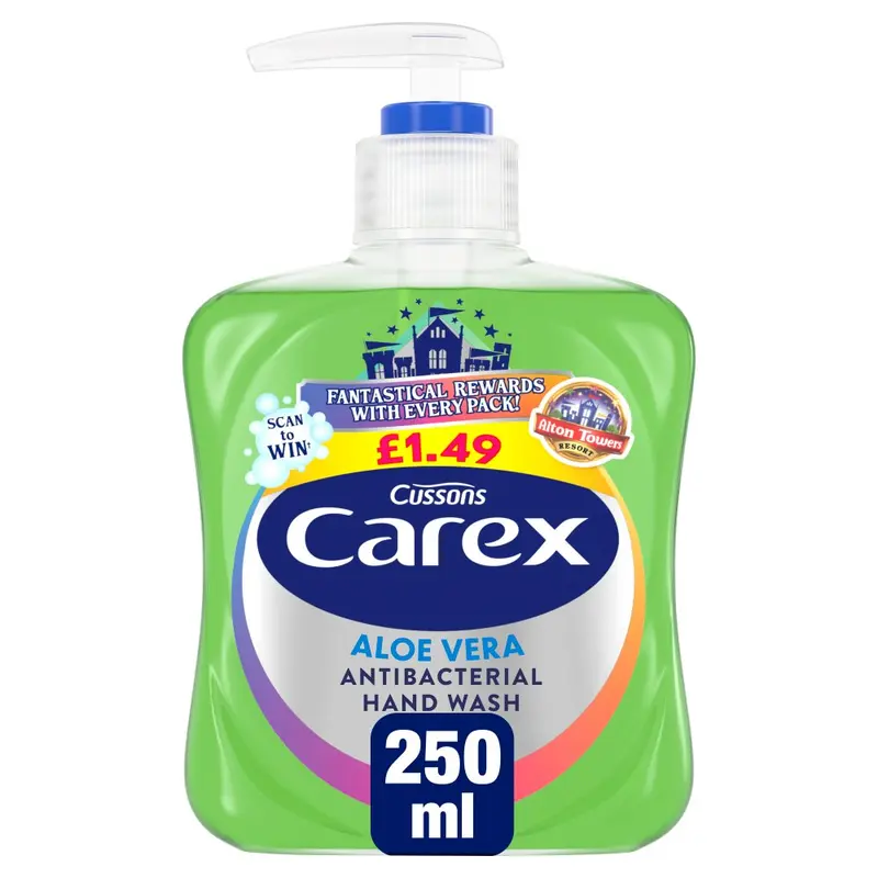 Carex Aloe Vera Antibacterial Hand Wash 250ml x 6 2