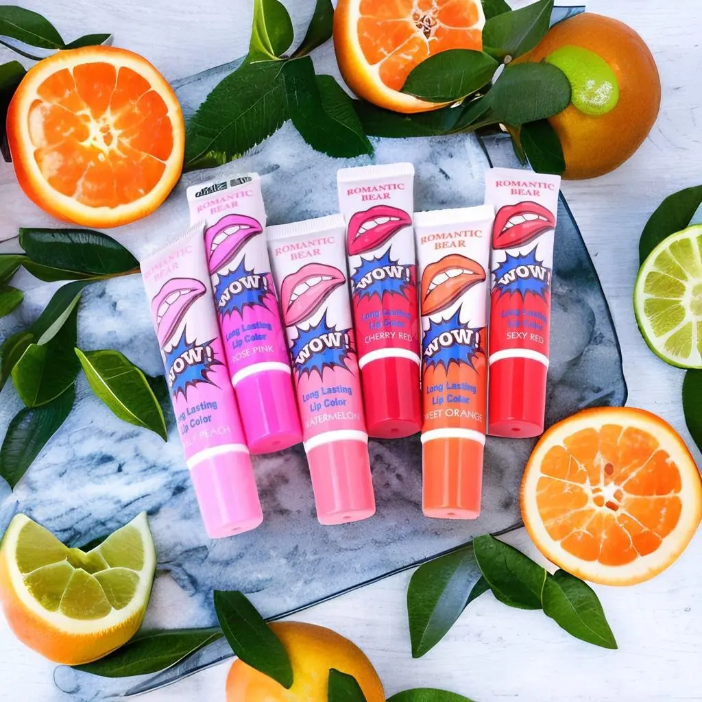 6Colors Waterproof Lipstick Peel Off Tint Long Lasting Lip Gloss Makeup