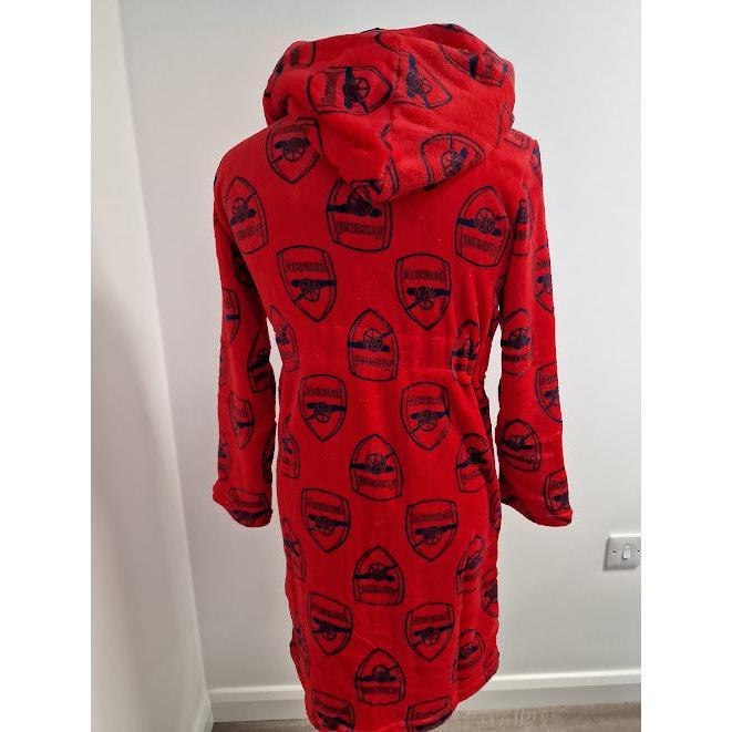 Arsenal FC Children's Dressing Gown - Kids Unisex Football Bathrobe - Loungewear Nightwear Sleepwear Pyjamas 3