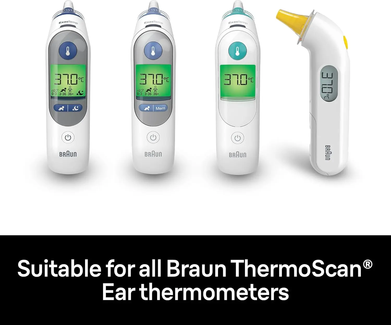 Braun ThermoScan Hygiene Caps - 40 pcs - Compatible with Braun ThermoScan Ear Thermometers - LF40 Healthcare