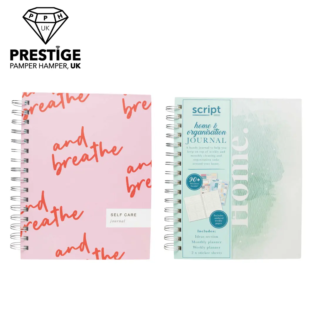 Self Care Wellness Journal / Home Organisation Journal with 90+ Stickers