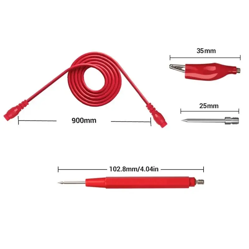🌙[2-3 days delivery]🌙Essential 16 - Piece Digital Multimeter Probe Kit for UK Users: Alligator Clips & Needle Tips Included 1