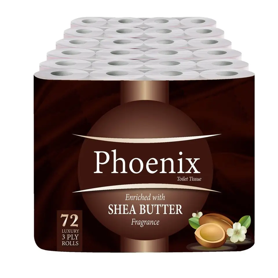 72 Toilet Rolls Shea Butter Fragranced 3 ply
