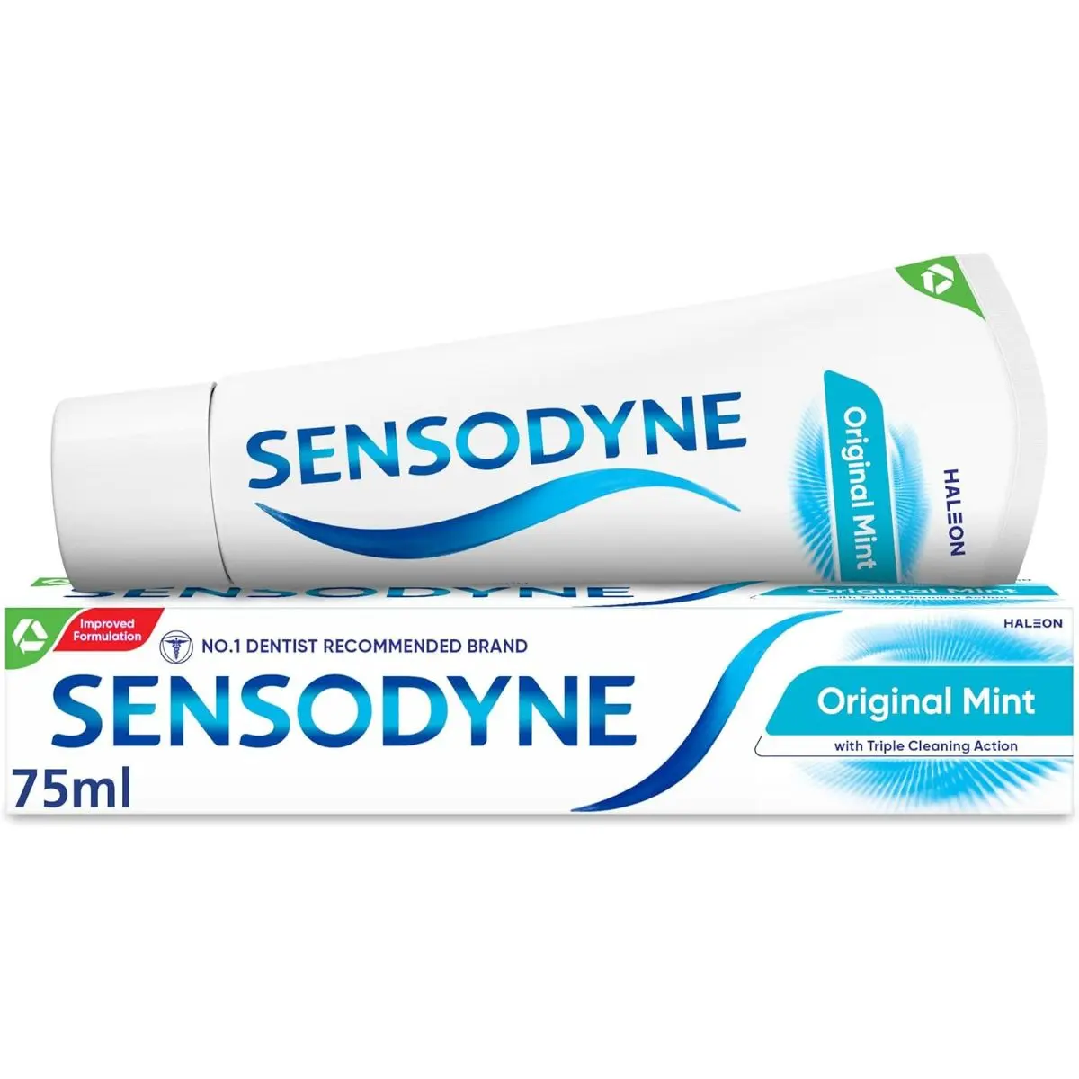 Sensodyne Toothpaste Daily Care, Sensitive Toothpaste for Sensitive Teeth, Original Mint, 75ml