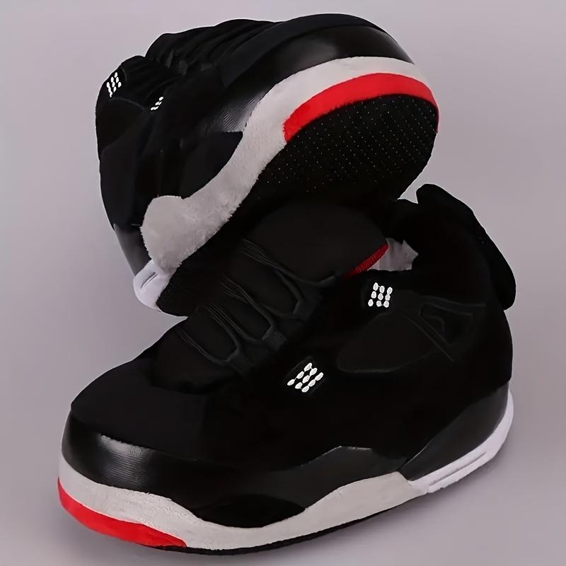 Product Introduction of Boys Warm Soft Plush Slip On House Shoes, Comfortable Thermal Anti-skid Cotton Slippers For Indoor Bedroom 4