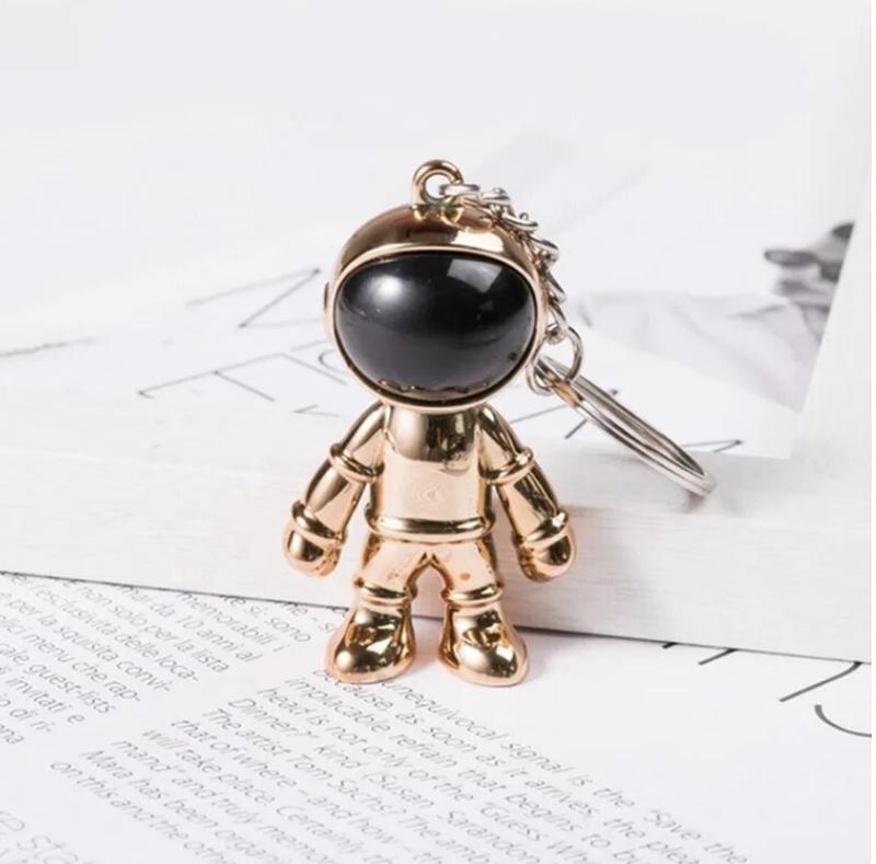 Handmade 3DKeychain Space Robot Astronaut Astronaut Man Gift Present Occassion Gold Silver Black Blue For Him Anniversary Birthday 2