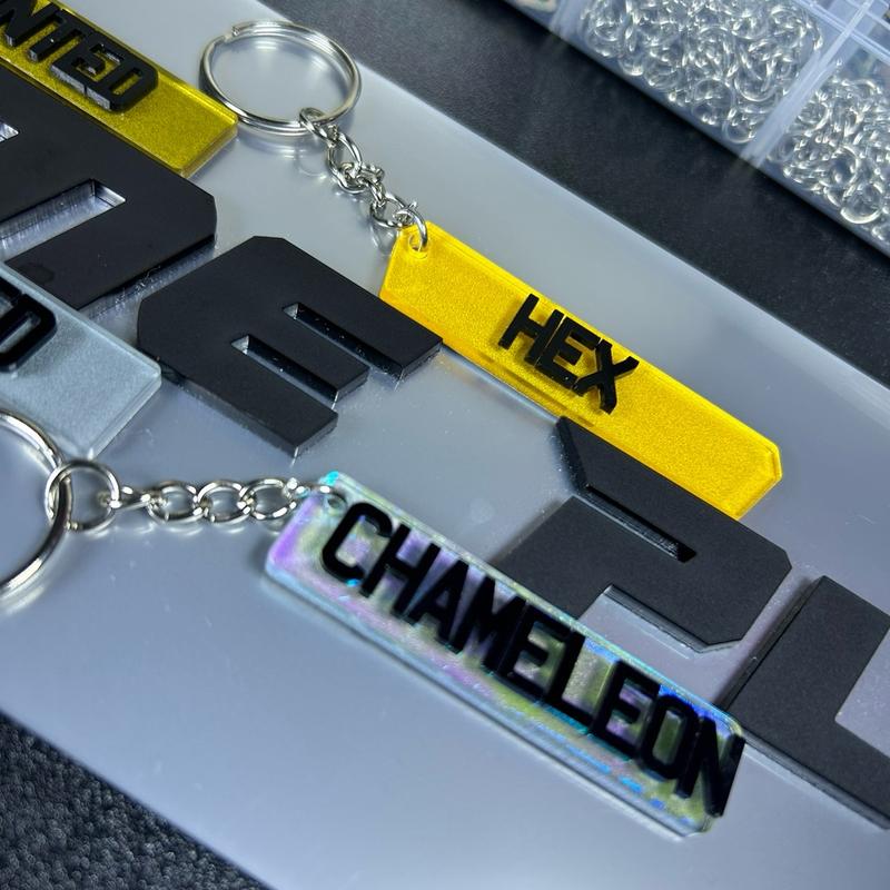 Personalised 4D Number Plate Keyring Custom | Gift | Birthday | Car Accessories 8