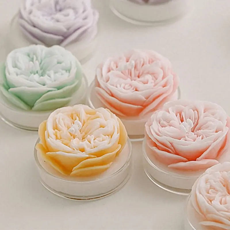 Austin Rose Candle, Scented Candles, Handmade Candles, Soy Wax Candle, Wedding Favour, Flower Candle, Birthday Gift, Mother's Day Gift 0