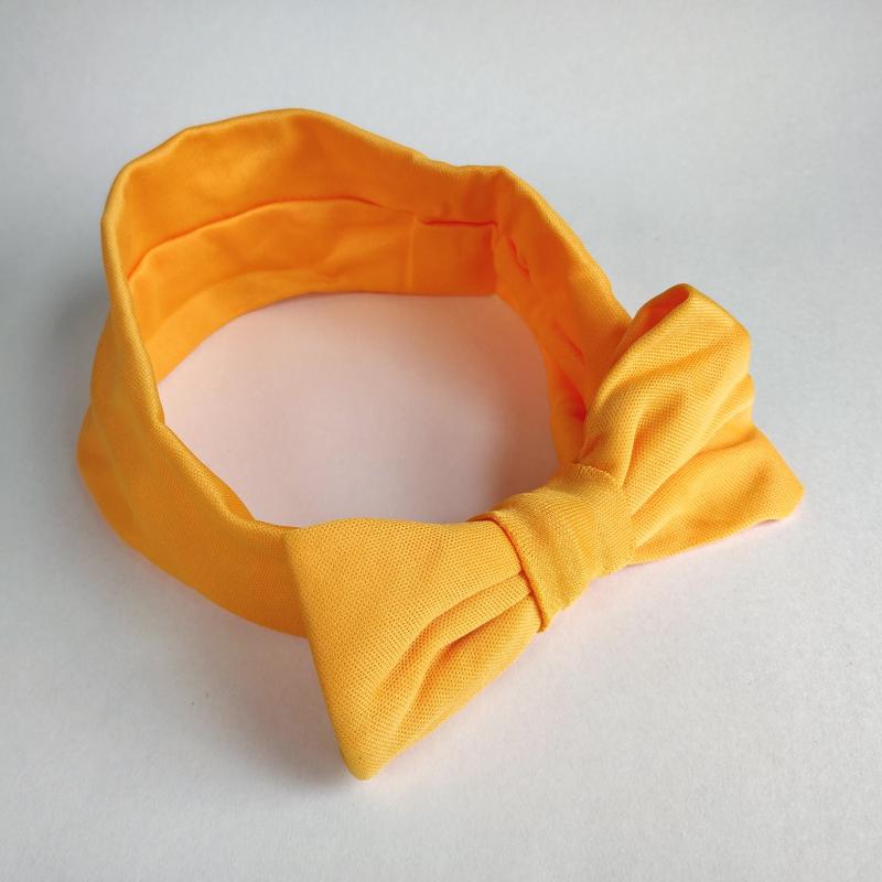 Soft and stretchy headbands hairbands headdress with large bow for baby girls and toddlers. Plain colour. 2
