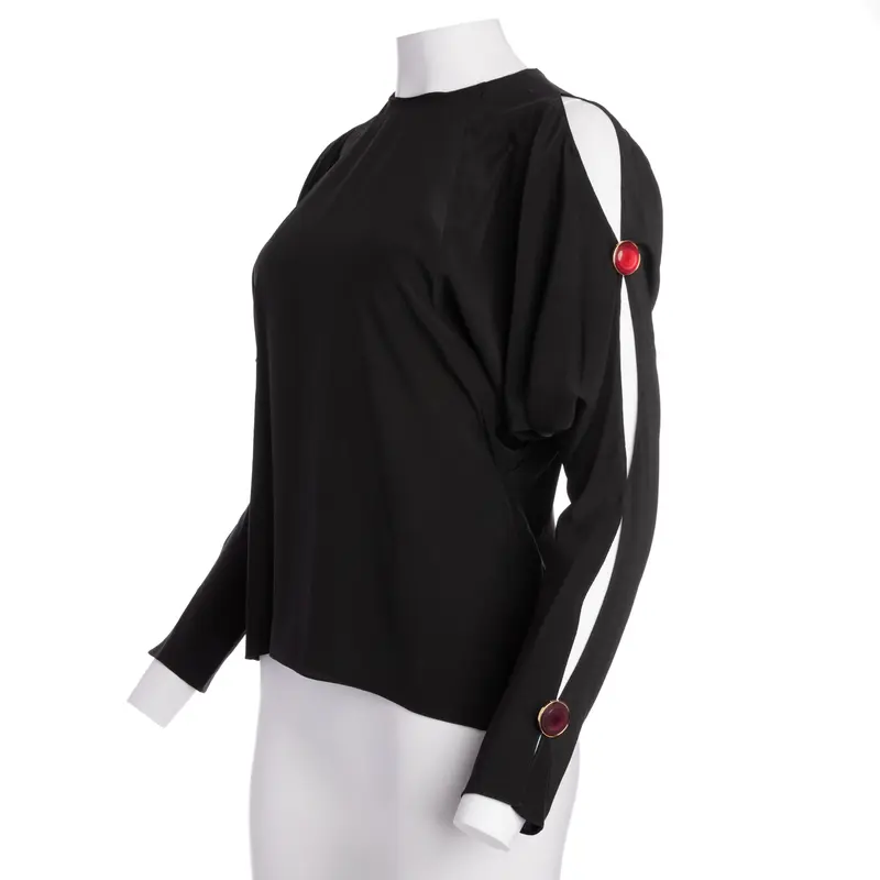 Preowned Black batwing sleeve blouse 2