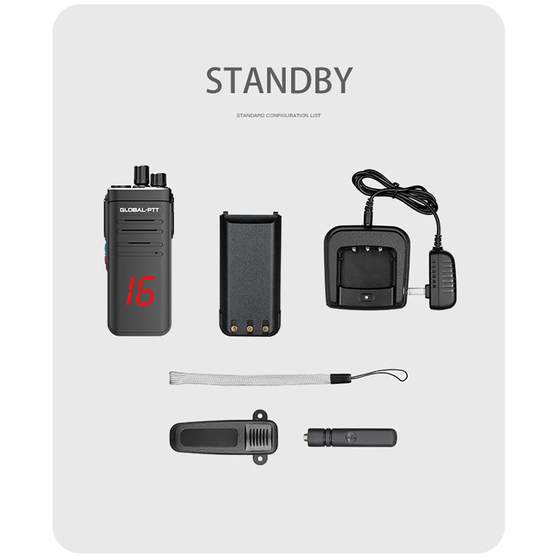 2 PCS global-ptt G5 professional 4G POC global walkietalkie 16CH two way radio commutator long range 8