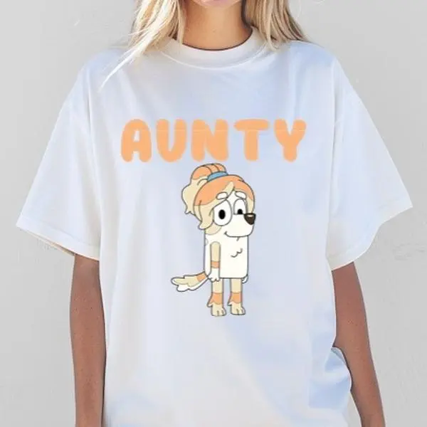 Aunty T-shirt bluey women's shirts 0