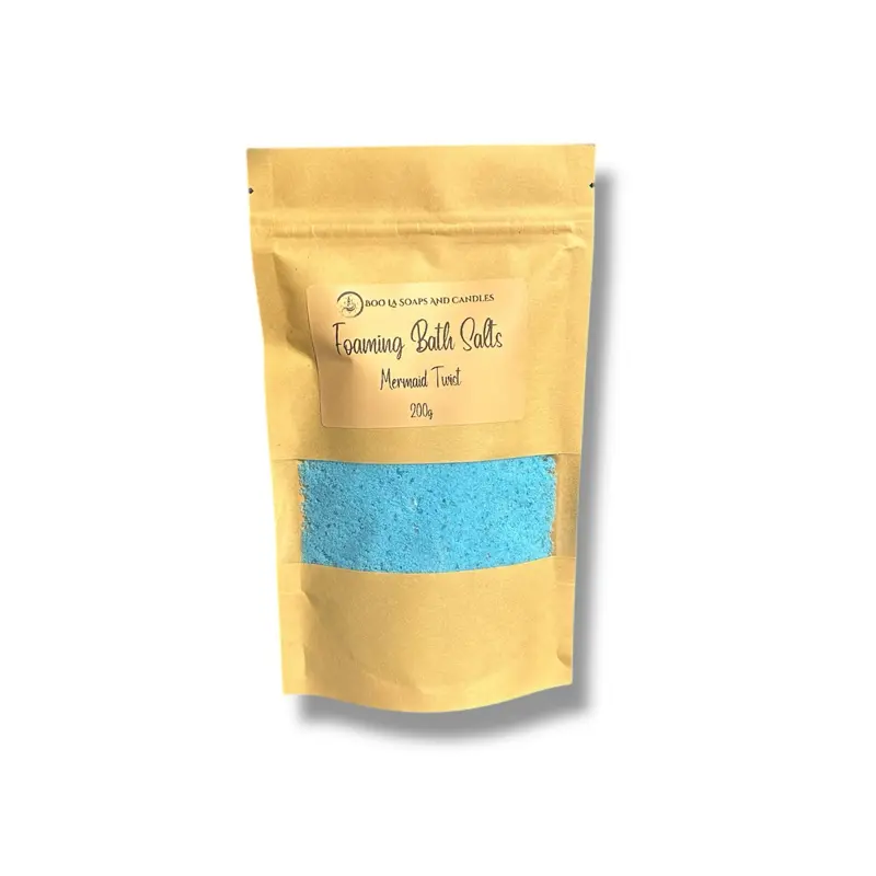 Mermaid twist foaming bath salts