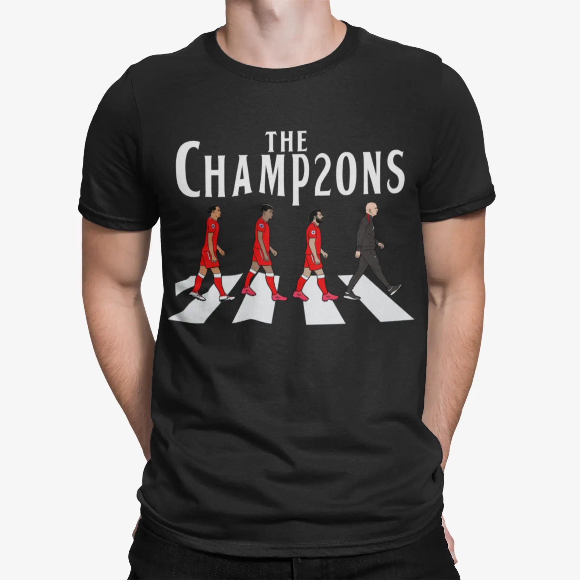 Liverpool 2025 League Champions Black T-Shirt - Men's Top