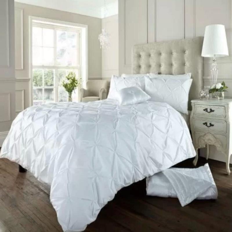 Alexander duvet covers for bedding Alexander PinTuck Quilt Duvet Cover with Matching Pillow Case Reversible Comfortable Bedding Set Home Decor 3