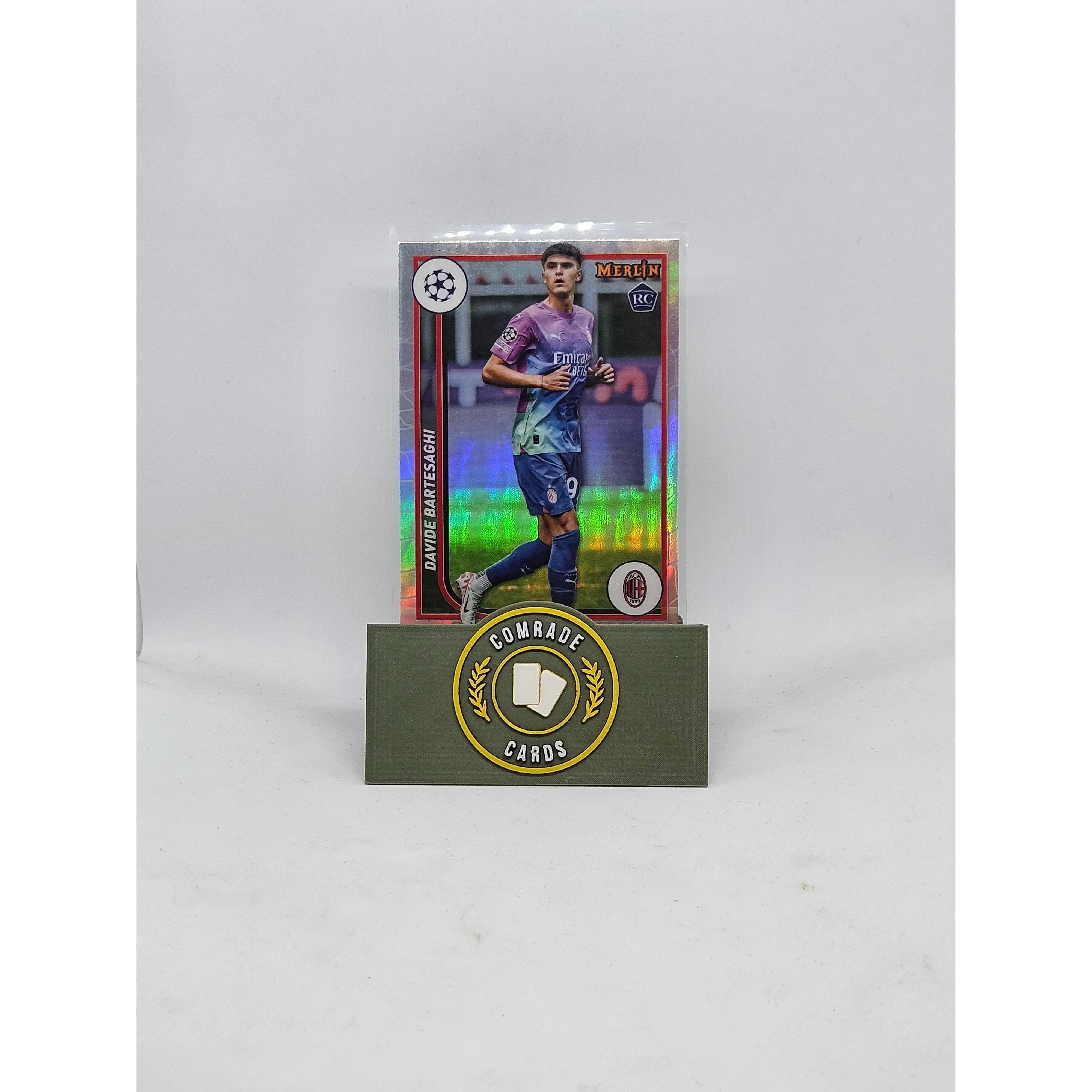 Davide Bartesaghi (AC Milan) Refractor Parallel Topps Merlin Chrome 2023-2024