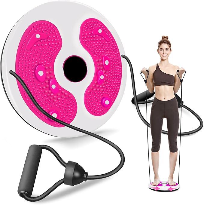 Waist Twist Disc, Waist Slimming Balance Rotating Disc Multi-functional Twist Board Exercise with Massage Foot Sole- Home Fitness Gym Equipment exercise  equipment 1