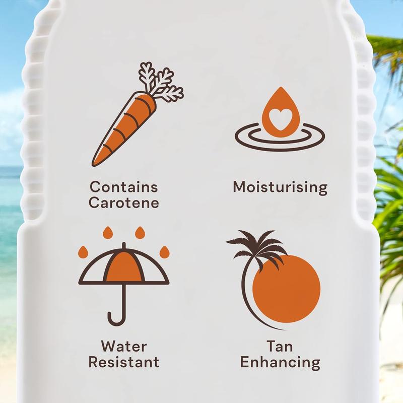 Sun Bronzing Fast Tanning Body Butter with Beta Carotene, Tropical Coconut Fragrance, 300ml Body Care Scent Moisturizer Comfort Moisture Hydrating Moisturizing Scented 4