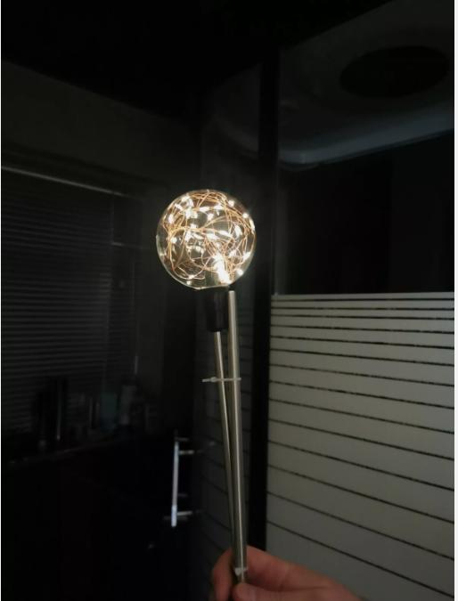 Set Of 4 Solar Copper Wire Globe Stake Lights Brand New in The Box 1