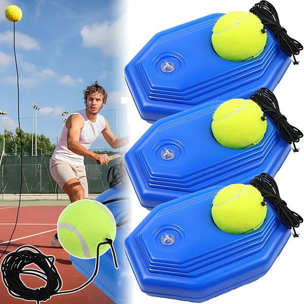 Ultimate Portable Tennis Trainer: Solo Rebound Ball for All Skill Levels - Enhance Your Game with Compact and Durable Training System 0