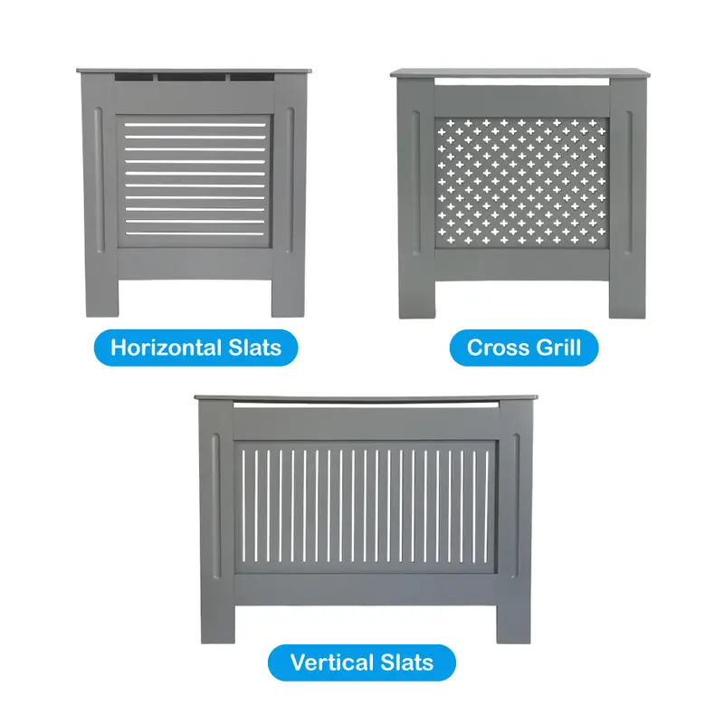 Sundaze MDF Radiator Cover Grey Modern Traditional Wood Grill Shelf Cabinet Furniture Radiatorcover Hallway Furniture 1
