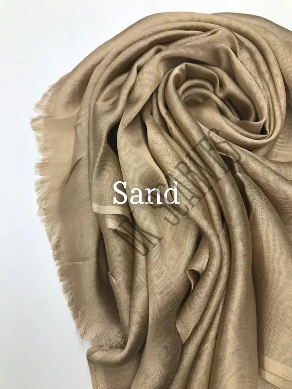 SILKY SHINY HIJAB Scarf Maxi Wedding Plain 3