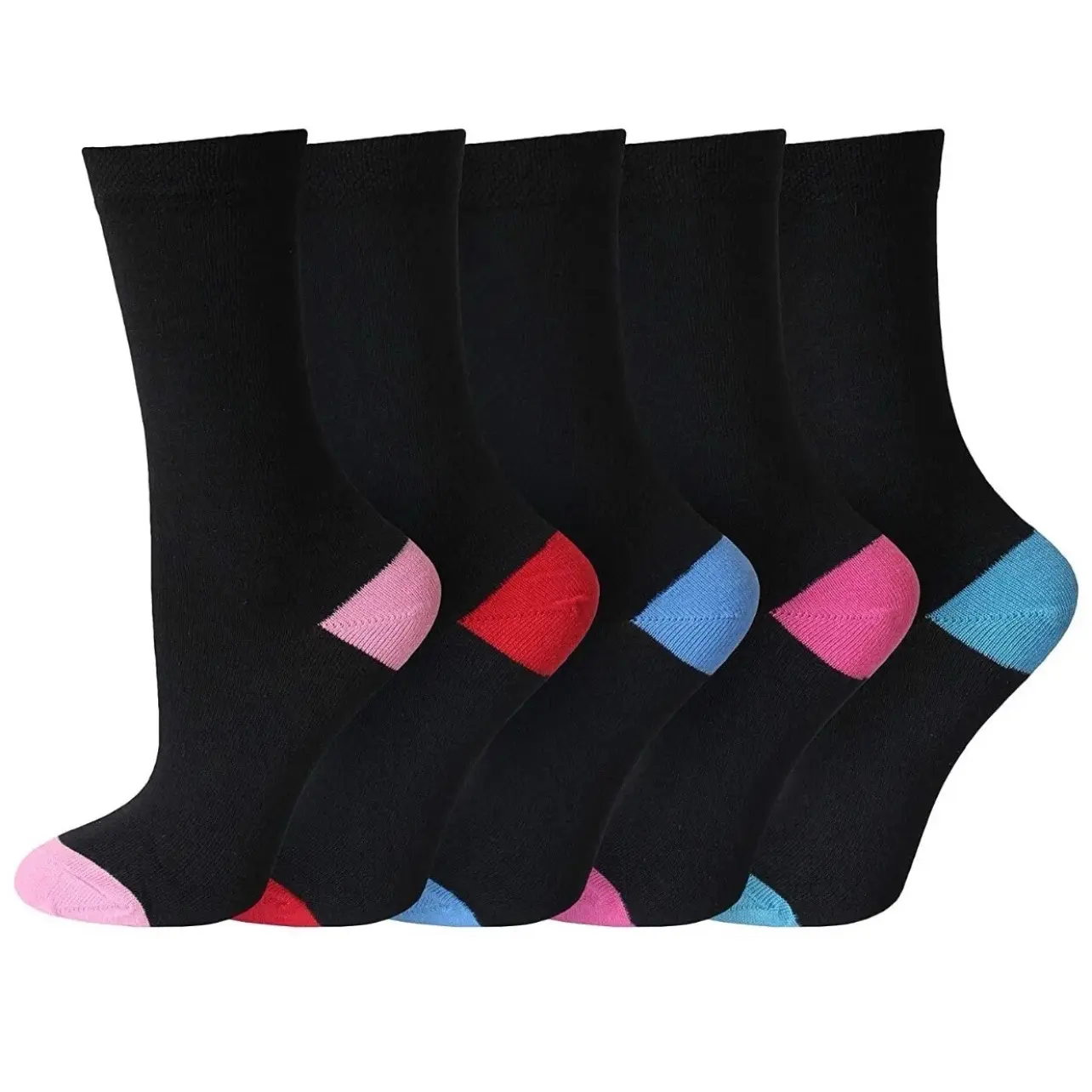 10 PAIRS LADIES RICH COTTON SOCKS (PACK OF 10) COMFORTABLE WORK SOCKS UK SIZE 4-6 Fit Winter Womenswear Girls Summer Underwear Women Lady Plain Plain Plain Plain