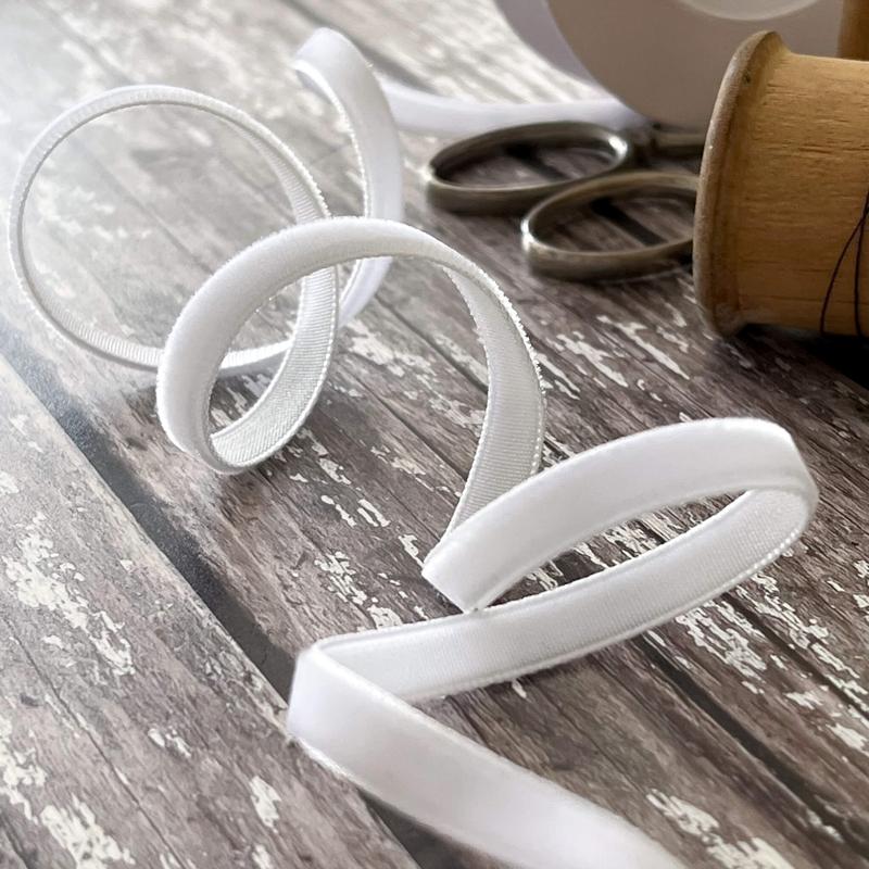 White Velvet Ribbon - 3 Meter Roll 2