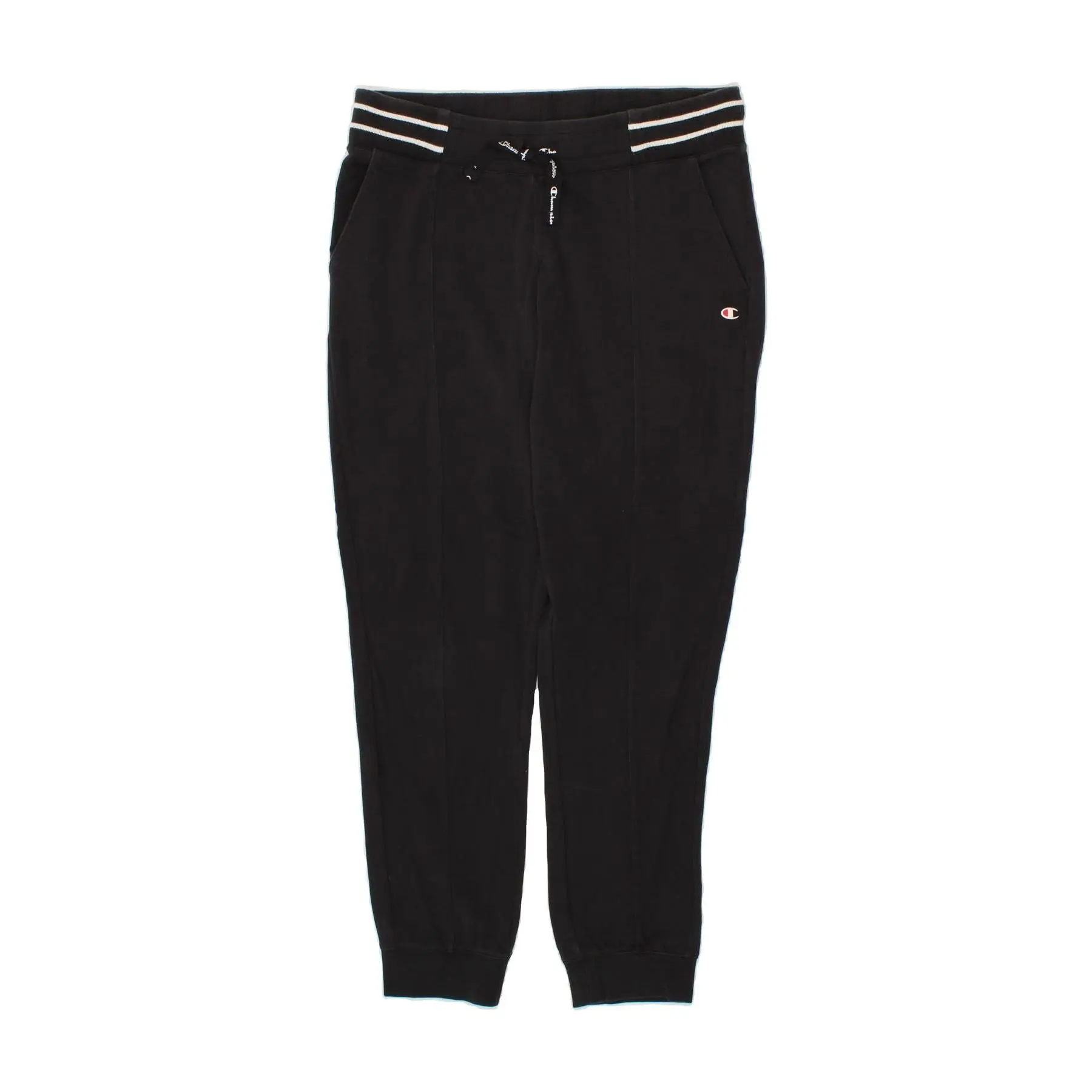 Pre-Owned Vintage CHAMPION Womens Tracksuit Trousers Joggers UK 18 XL Black Cotton