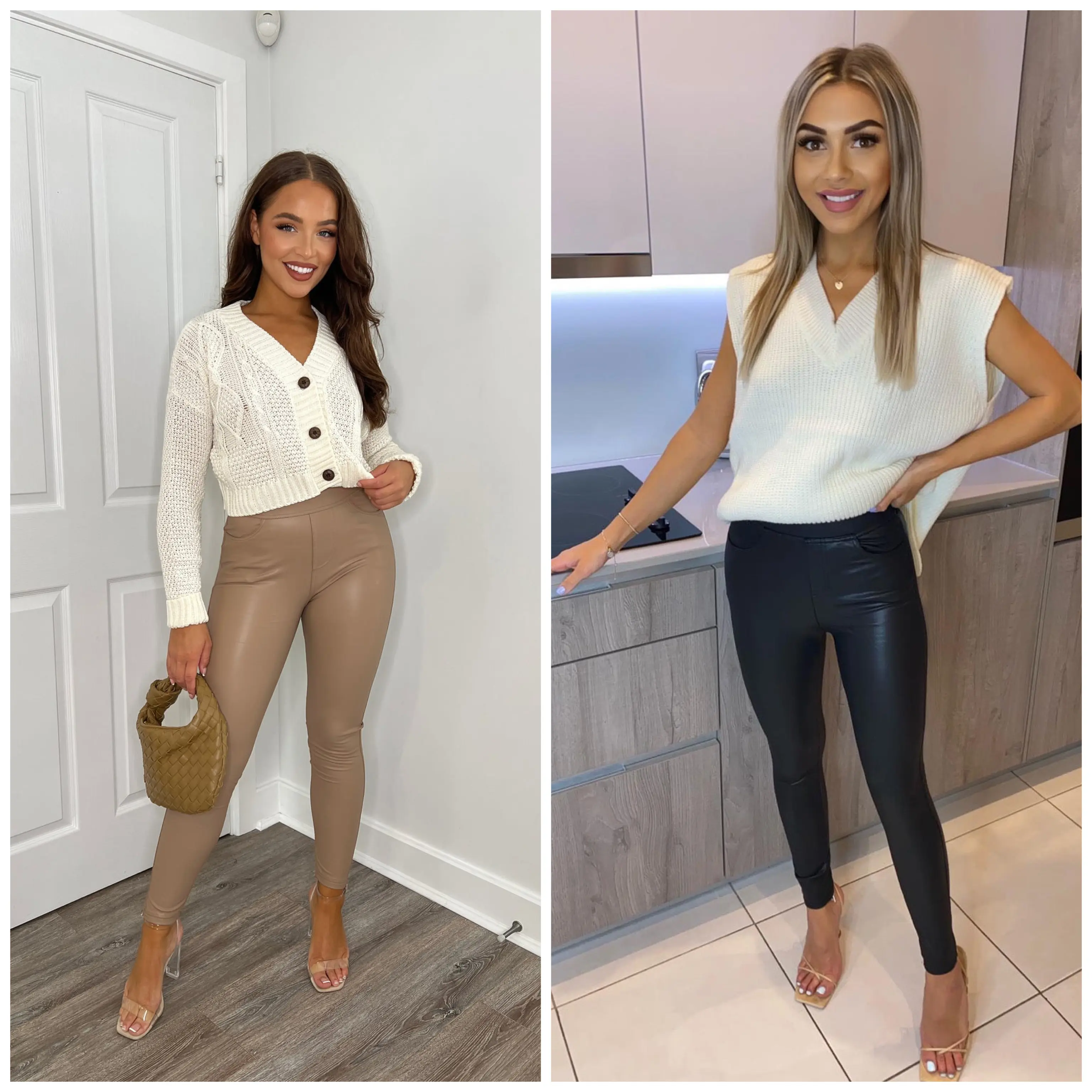 Saint - Faux leather leggings
