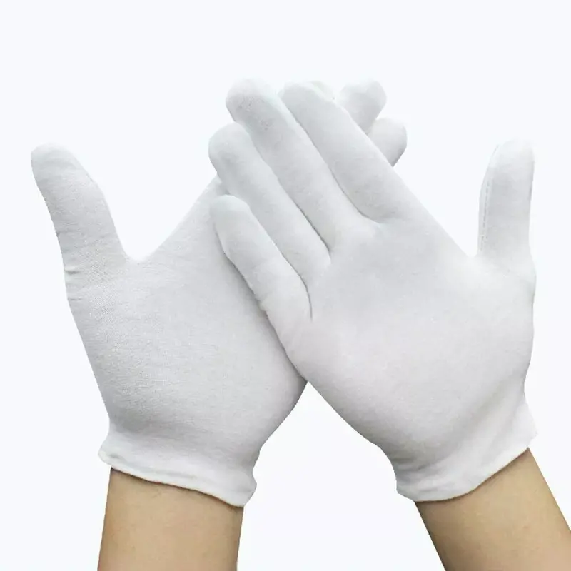 6 Pairs 100% Cotton White Gloves – Moisturizing, Dermatological, Eczema Relief 2