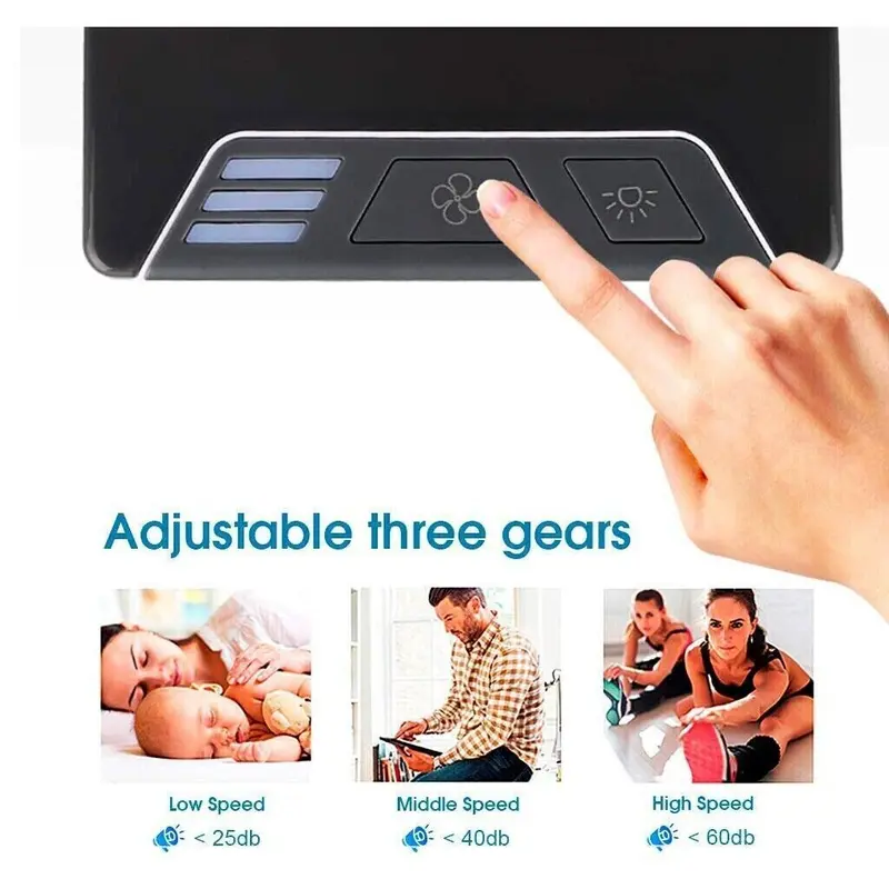 Mini Air Cooler Portable LED USB Air Conditioner Fan Humidifier Purifier Cooling 7