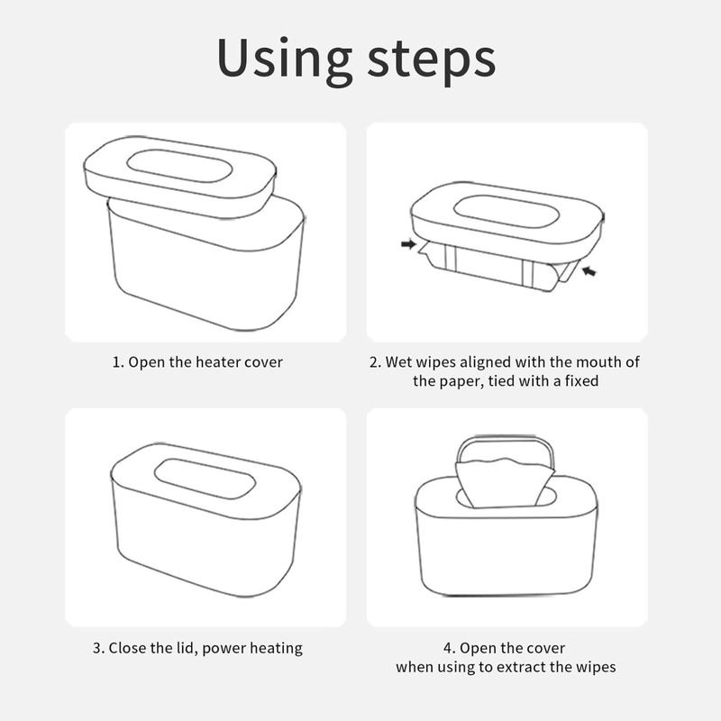 Baby Wipe Warmer Large Capacity Baby Wet Wipes Warmer Dispenser USB Powered, Keep Wipes Warm & Moist, Ideal for Newborns, Gentle on Baby's Skin, Convenient & Portable Baby Care, Safe & Efficient, Perfect for Diaper Bag, Home & Travel Use 7