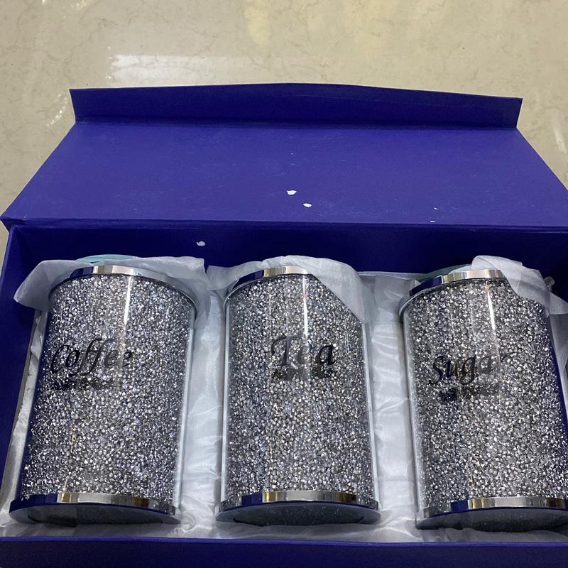 3pcs Tea coffee sugar canisters 0