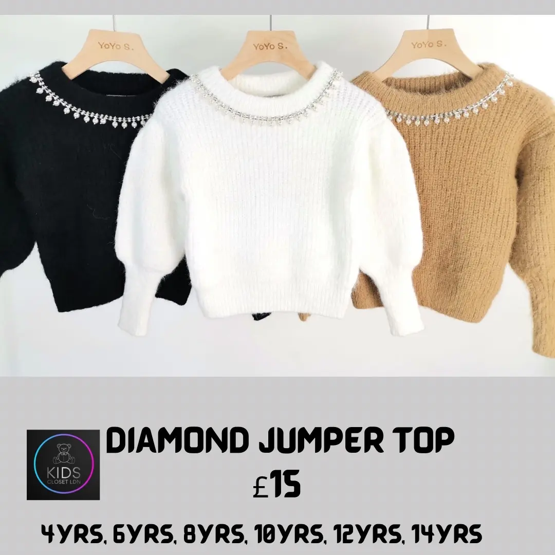 Girls Diamond Jumper Tops