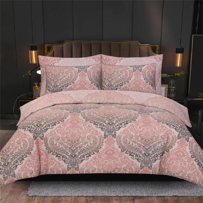 100% Rich Cotton Duvet Quilt Cover Bedding Set Double King & Super King Size 4