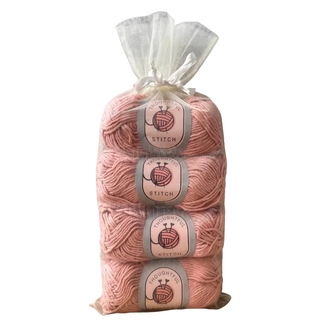 Thoughtful Stitch Cotton Yarn Dishcloth Craft Yarn for Crochet 4-Pack 75g Yarn for Knitting Cotton Yarn for Crochet, Knit, DIY Projects, Dishcloths Soft and Durable Cotton