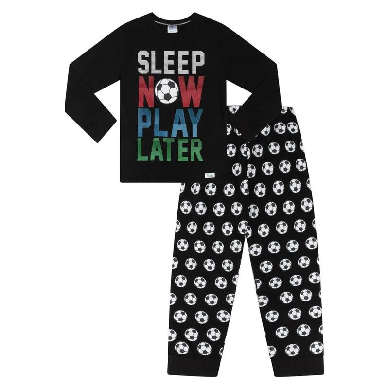 Boys Sleep Now Play Later Long Pyjamas 2
