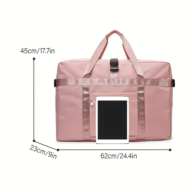 Women's Fashionable Travel Tote Bag, Dry & Wet Separation Gym Workout Bag, Large Capacity Travel Bag, Multifunctional Stylish Luggage Organizer 3