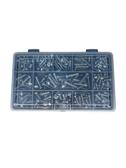 325 Piece Assorted Stainless Steel Socket Allen Button Machine Screws M3 M4 M5 Kit 0