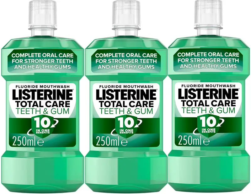 3 x Listerine Teeth & Gum Defence Mouthwash 250ml 0