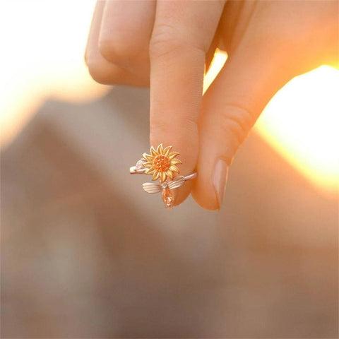 Product Introduction of Rotating Sunflower & Bee Ring 12