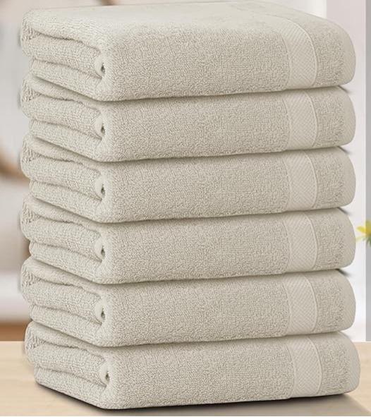 Luxury Quality Pack of 6 Hand towels, Super Soft & Quick Dry Hand Towels 50x90cm Best Bargain Price 1