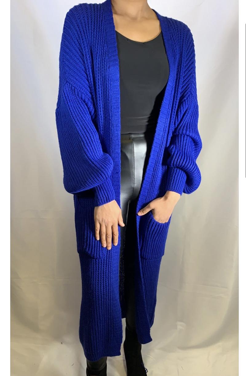 Product Introduction of Balloon sleeve maxi cardigan 1